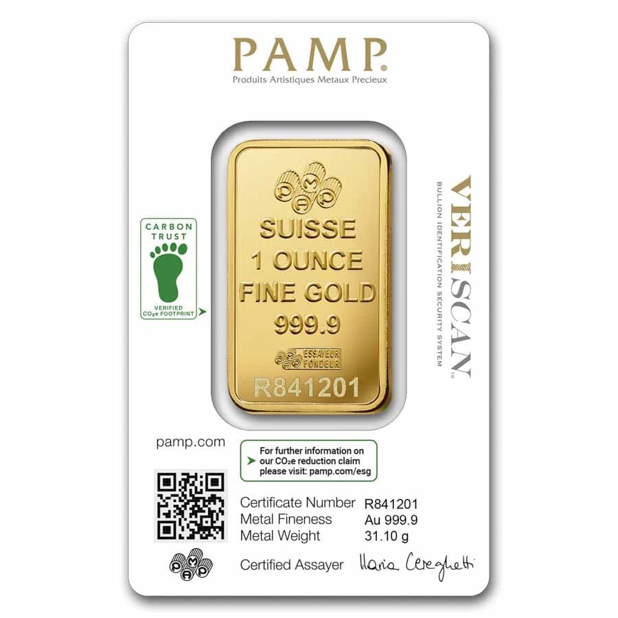 PAMP Suisse 1 oz Lady Fortuna Gold Bar